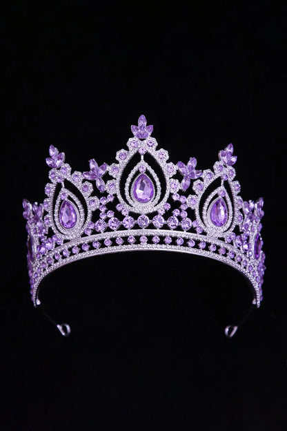 Chic Green Crystal Tiara