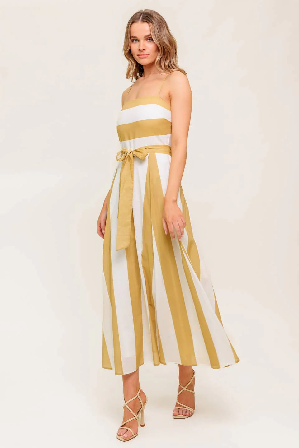 DESERT SANDS TAUPE MIDI DRESS