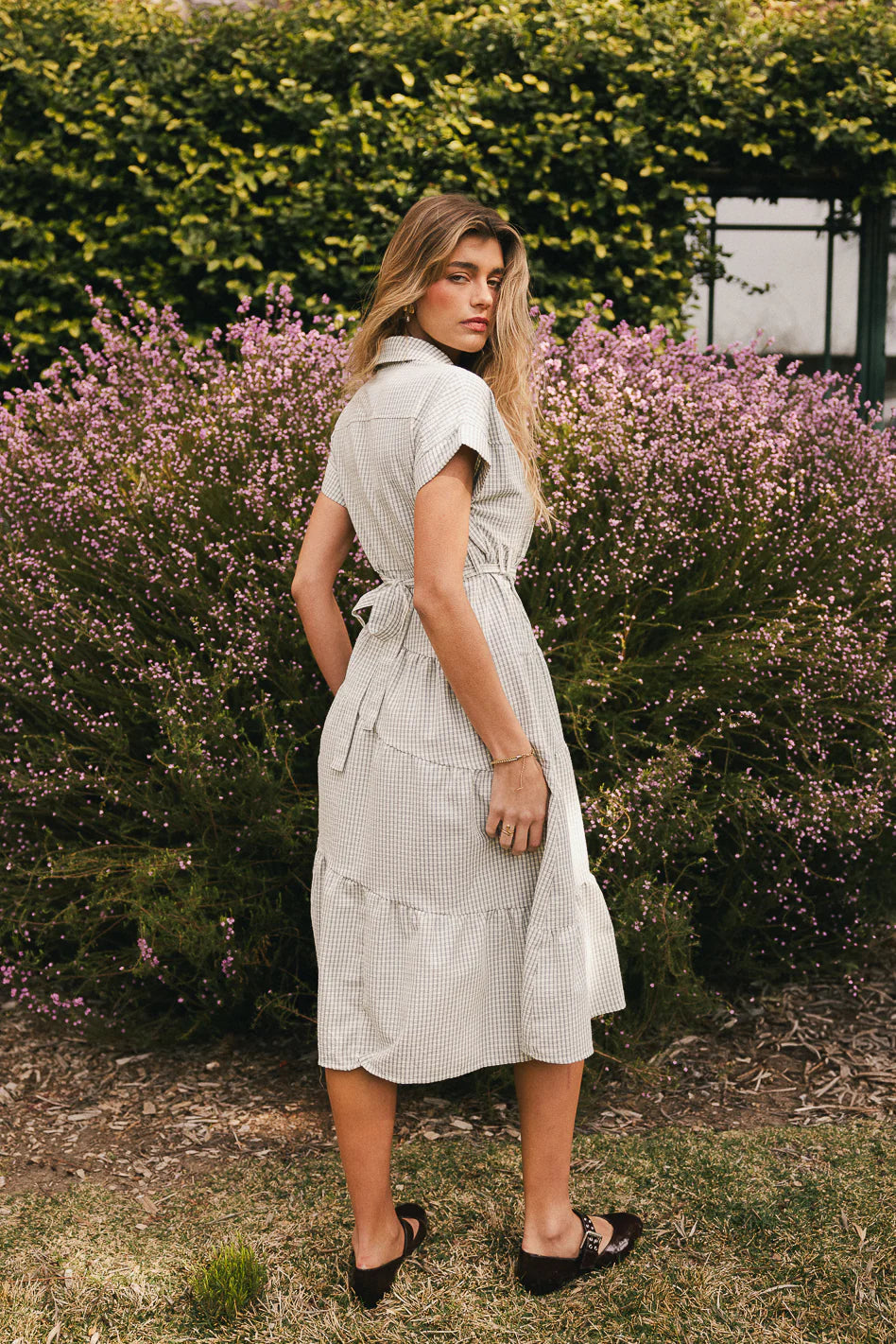 Tephra Plaid Midi Dress FINAL SALE