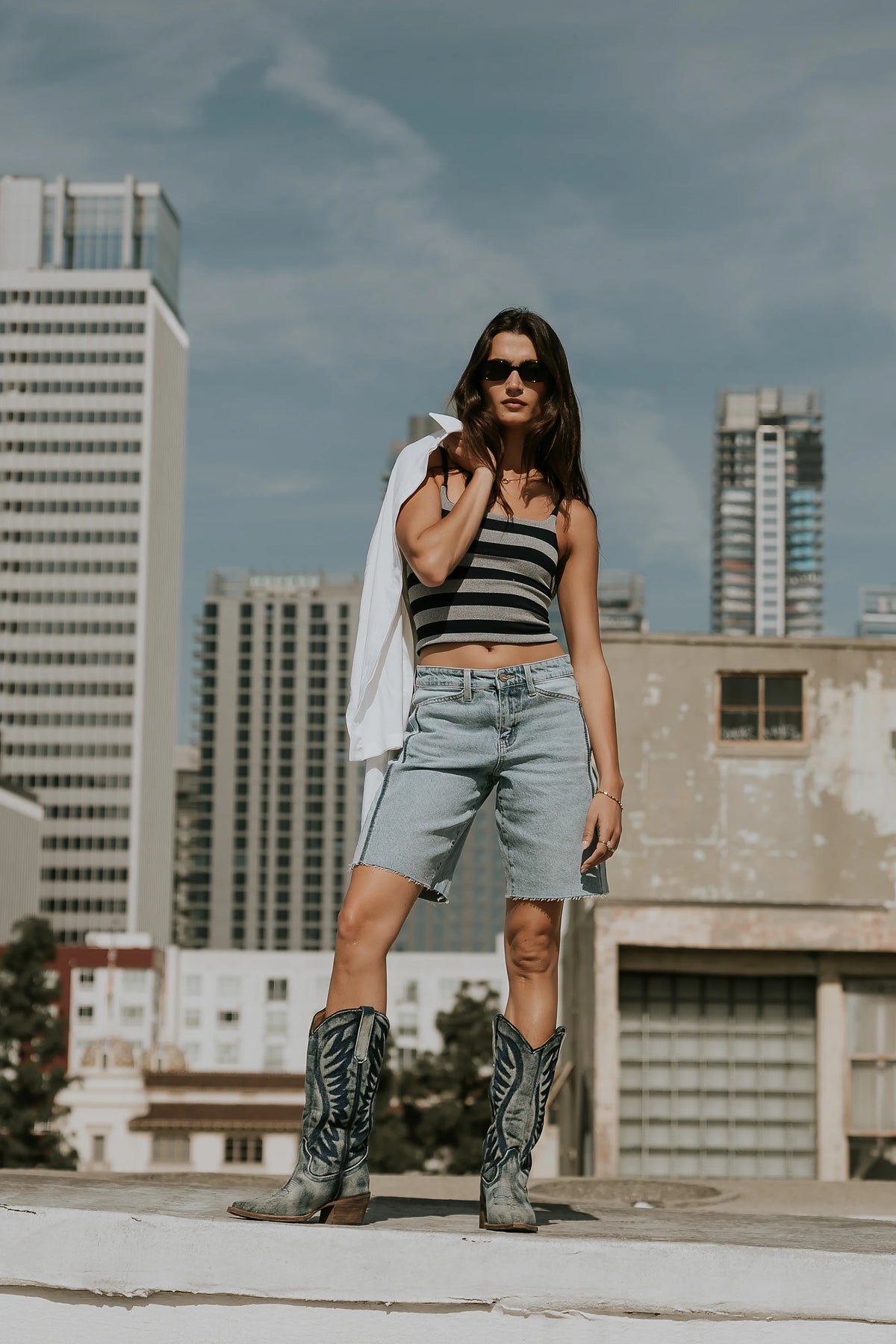 Dylan Two Toned Bermuda Shorts