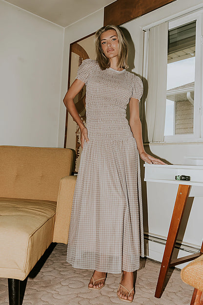 Daisy Gingham Maxi Dress FINAL SALE
