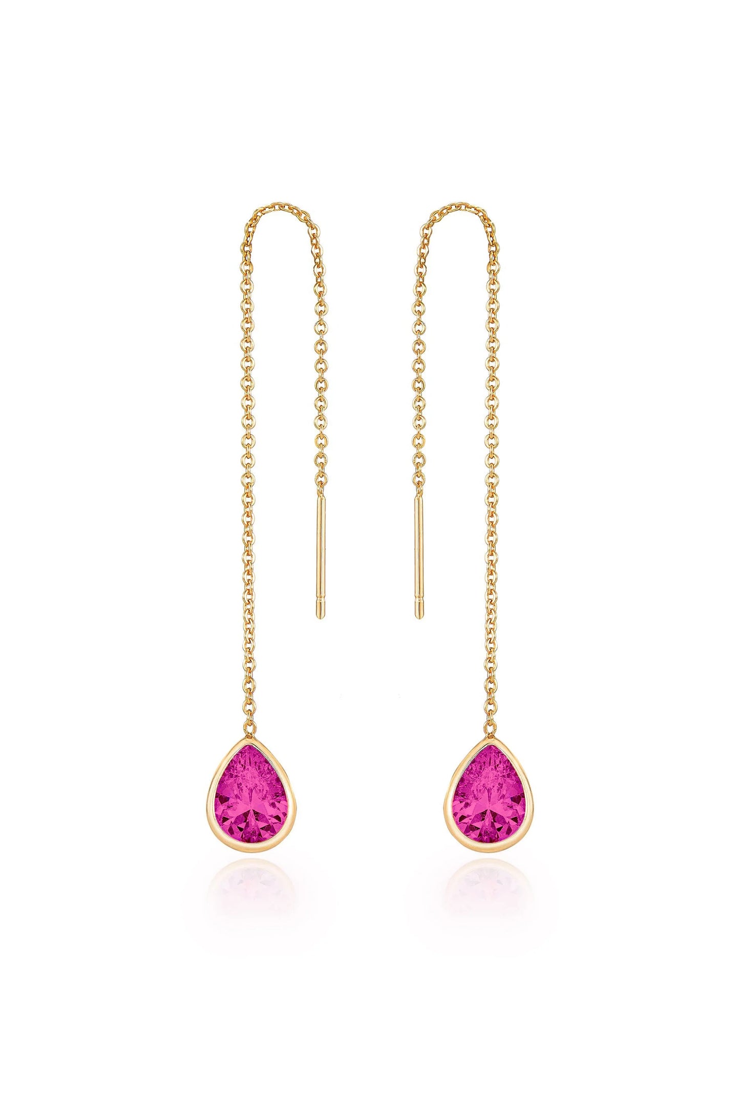 Barely There Chain and Crystal Dangle Earrings