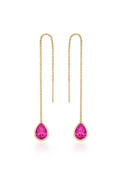 Barely There Chain and Crystal Dangle Earrings