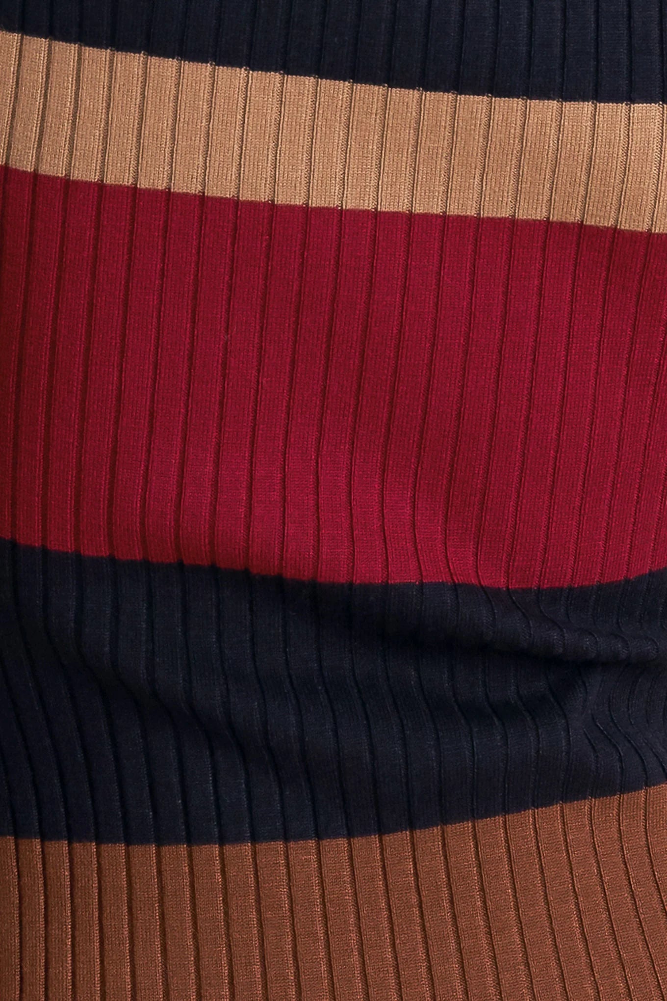 BLACK BURGUNDY COLOR BLOCKED MIDI SWEATER DRESS