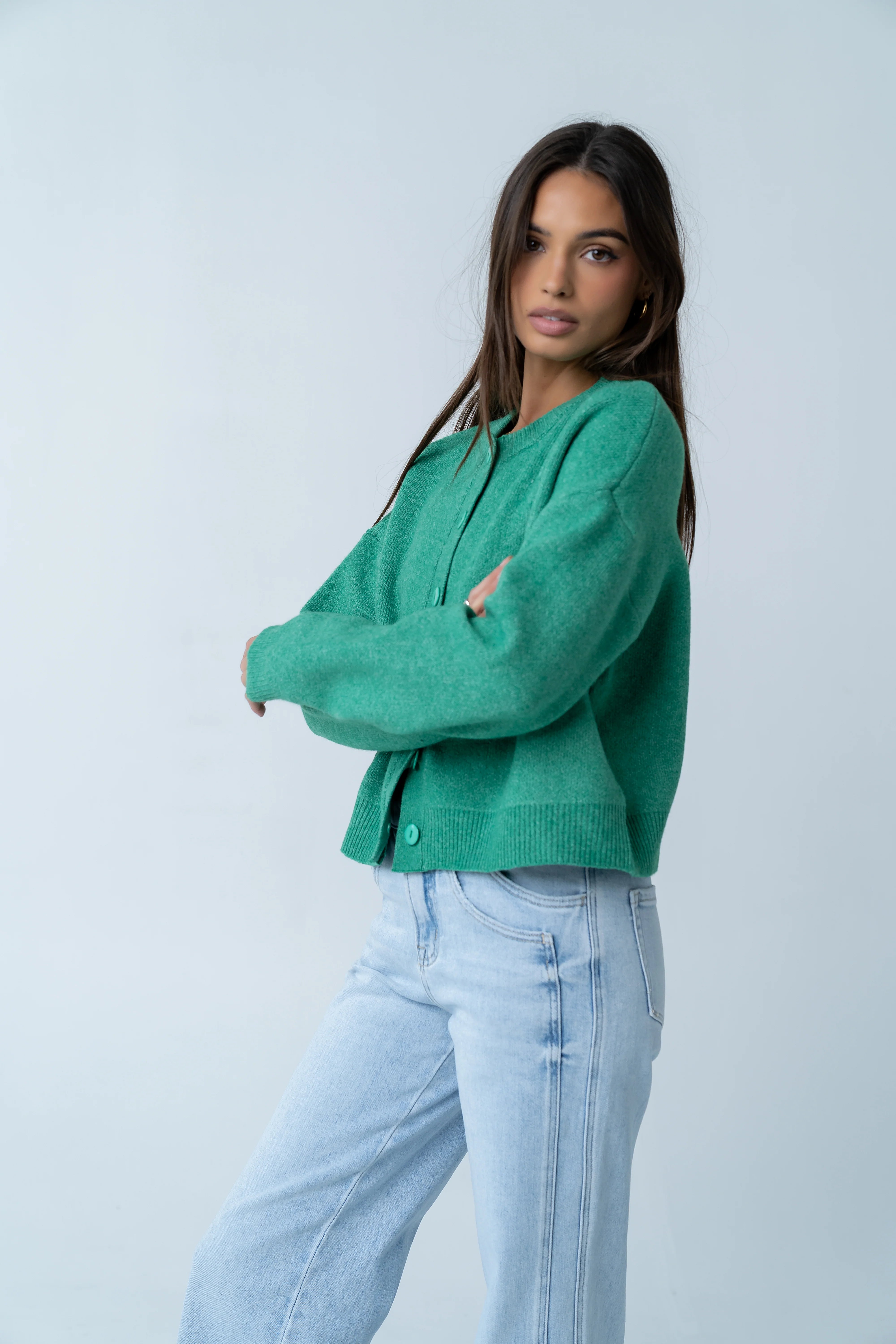 Valeria Oversized Sweater in Green