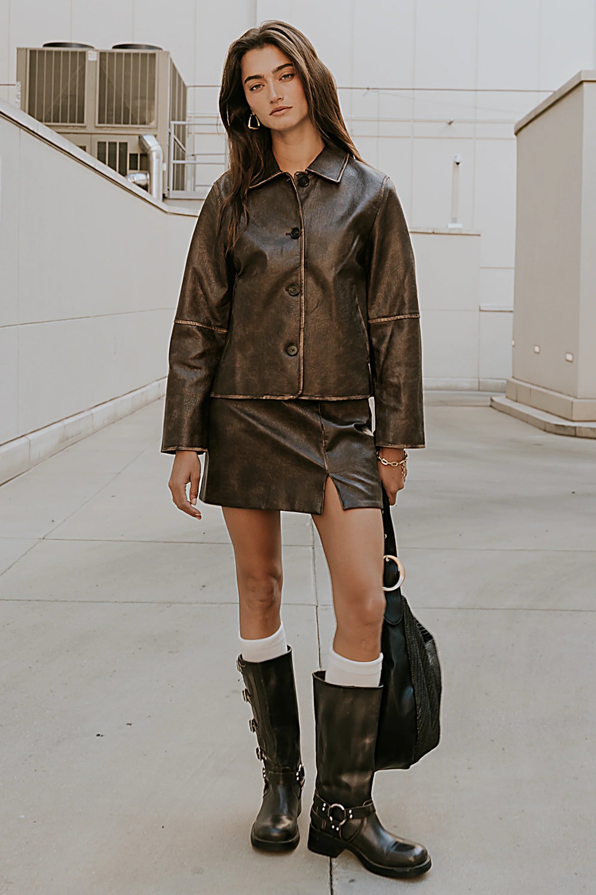 Kelsey Vegan Leather Jacket FINAL SALE