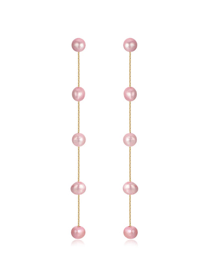 Dripping Pearl Delicate Drop Earrings