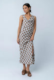 Renae Plaid Maxi Dress