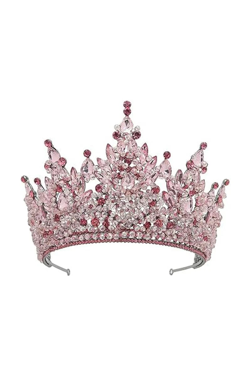 Pink Rhinestone Queen Tiara