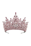 Pink Rhinestone Queen Tiara
