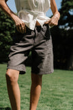 Kaydence Bermuda Shorts in Washed Black