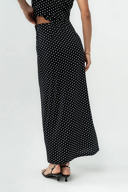 Malia Polka Dot Maxi Skirt