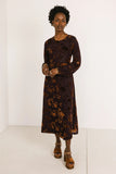 Jane Velvet Midi Dress FINAL SALE