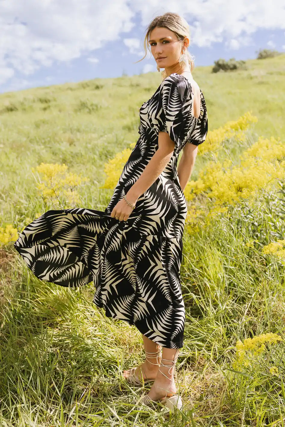 Dinah Abstract Midi Dress FINAL SALE