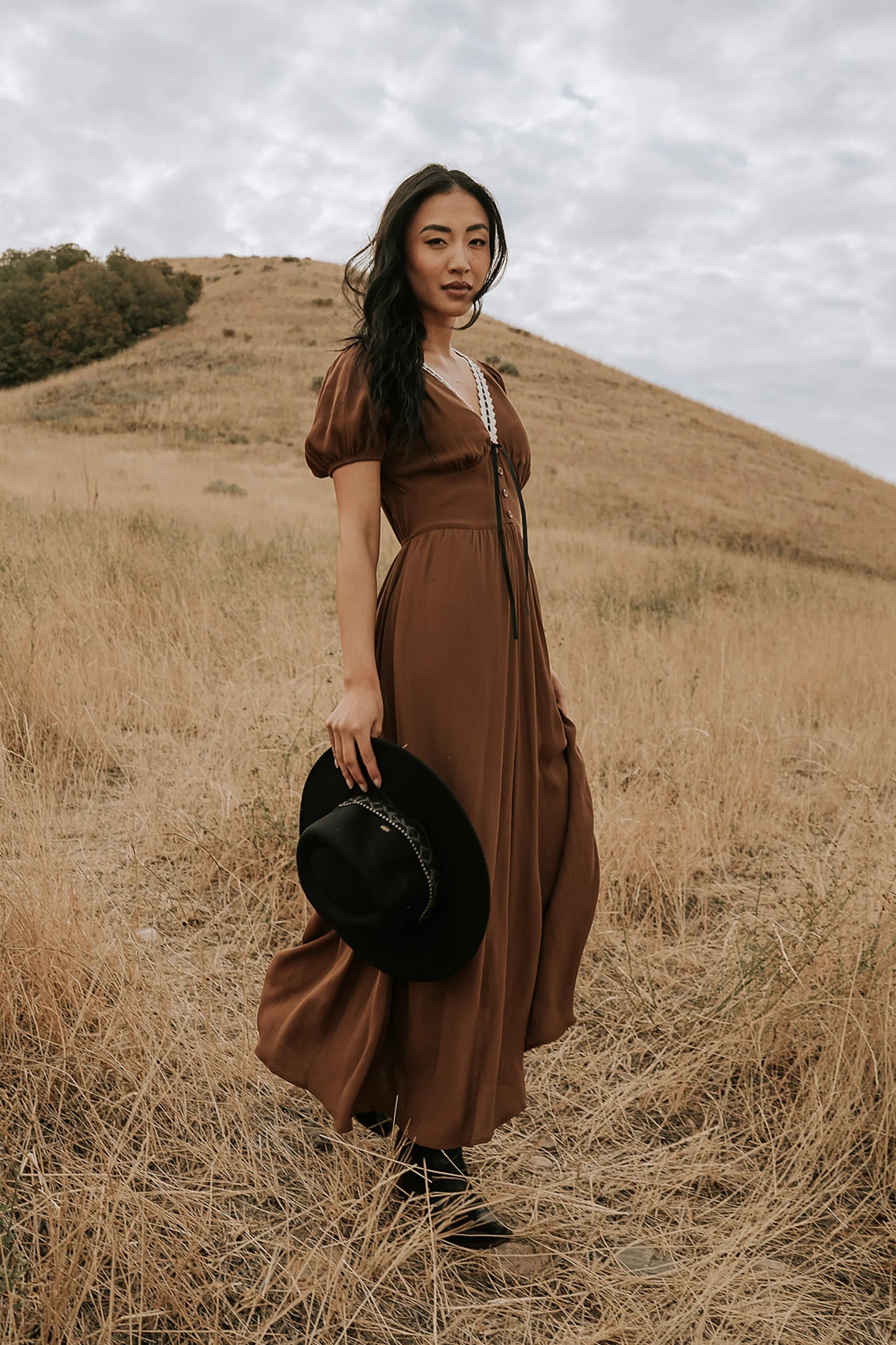 Kaydence Maxi Dress in Brown FINAL SALE