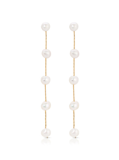 Dripping Pearl Delicate Drop Earrings