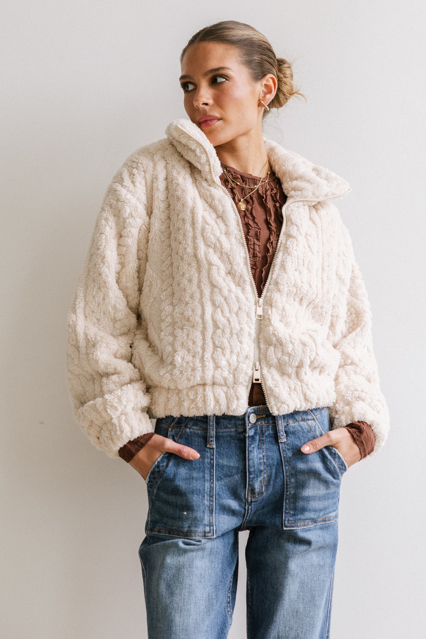 Minnie Sherpa Bomber Jacket FINAL SALE