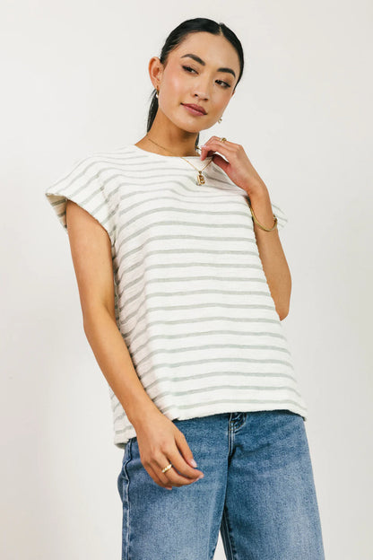 Kaycie Muscle Tee in Grey FINAL SALE