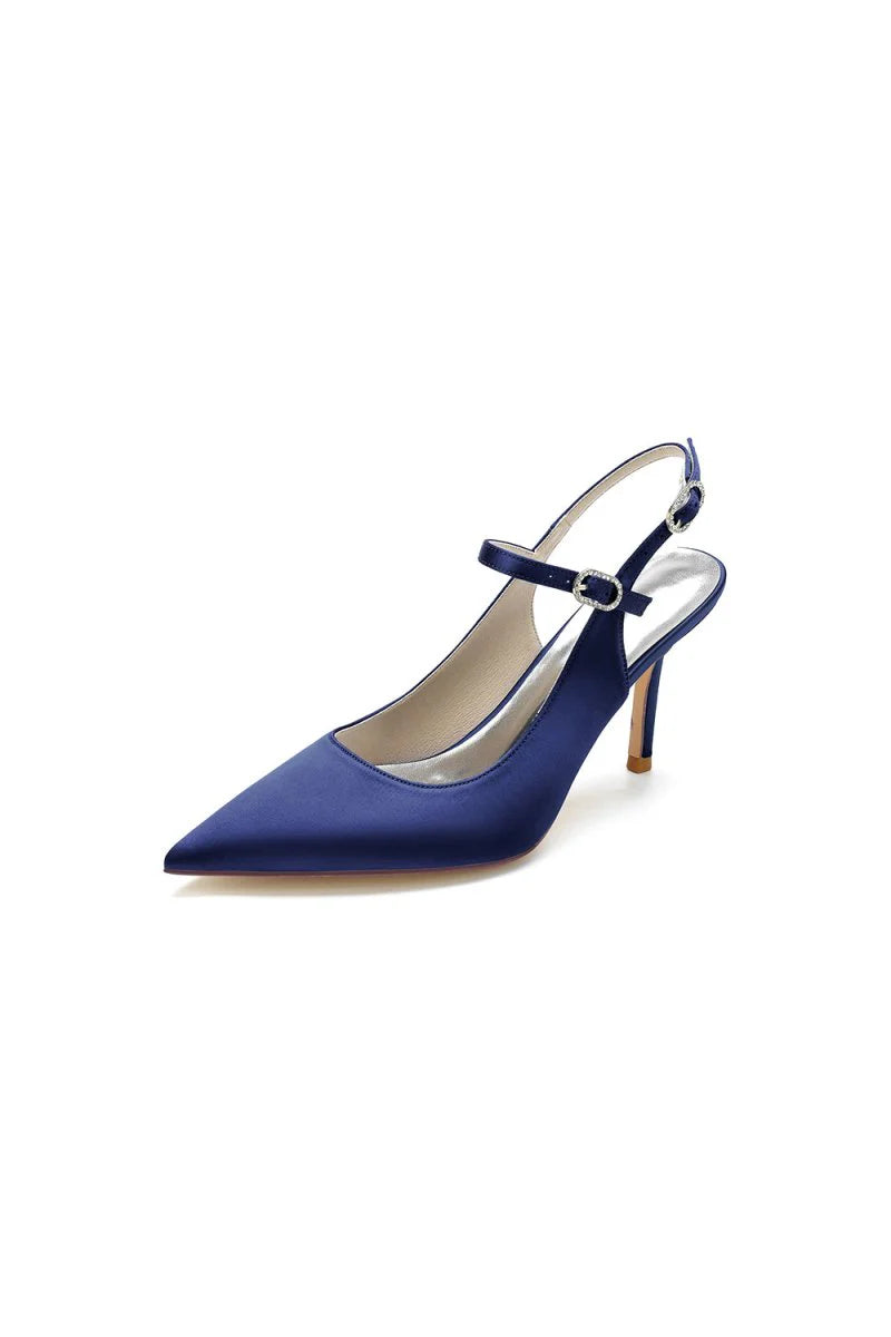 Simple Slingback Pointed Toe High Heels