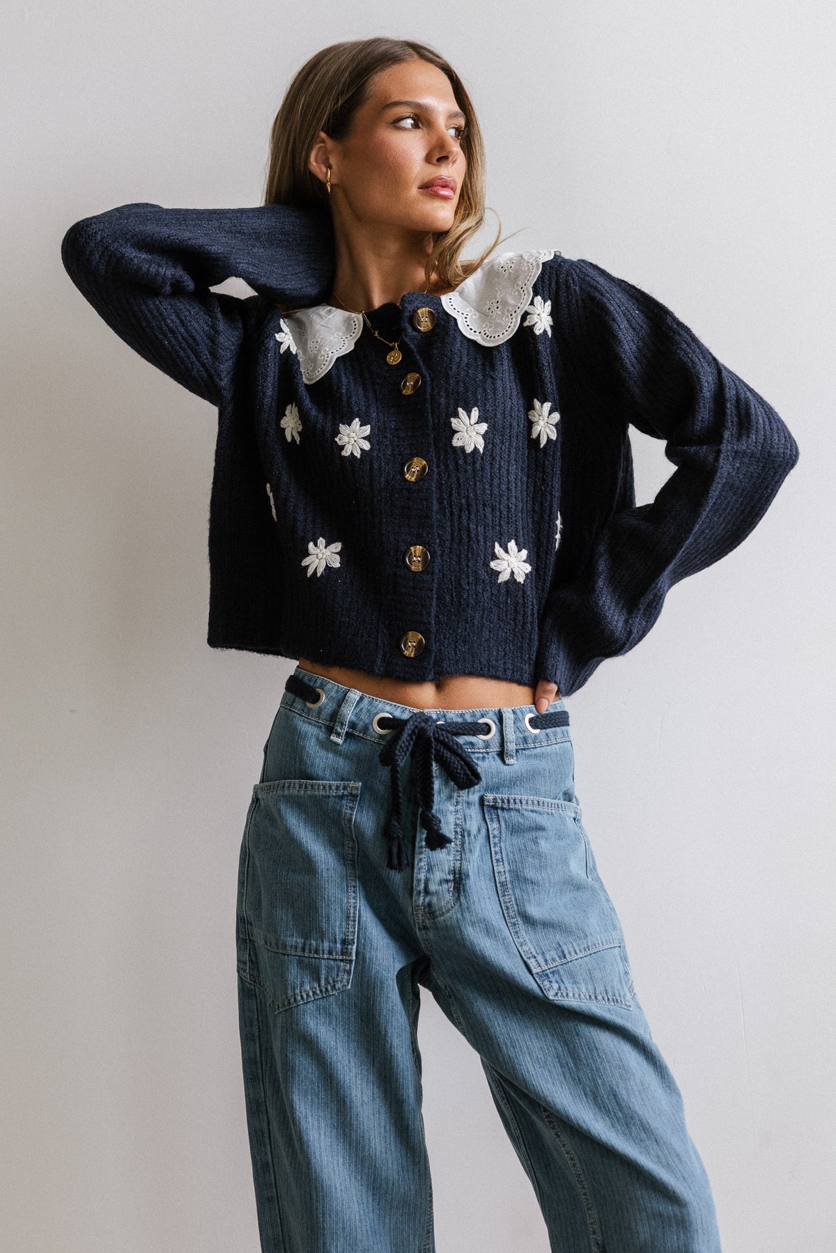 Ricky Embroidered Cardigan FINAL SALE