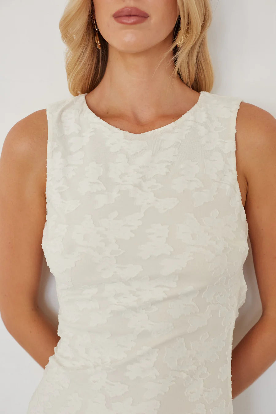 Liana Textured Bodycon Maxi Dress