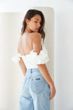 Jayden Puff Sleeve Bustier Top