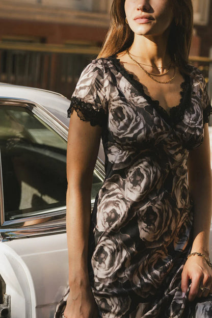 Beatriz Lace Trim Midi Dress FINAL SALE