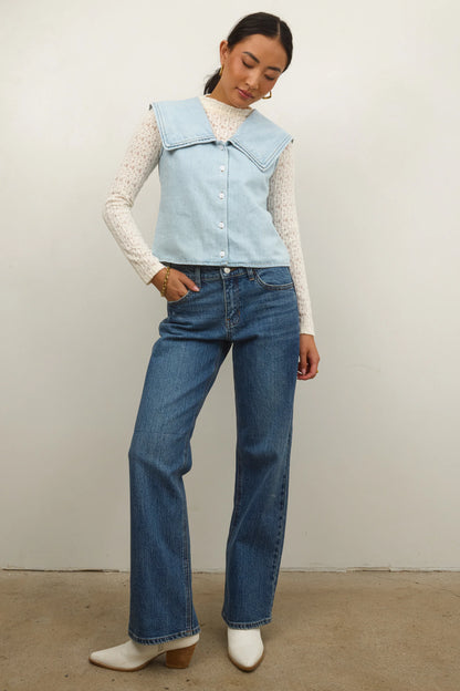 Shayla Denim Blouse