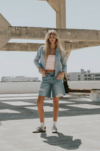 Winston Distressed Bermuda Shorts