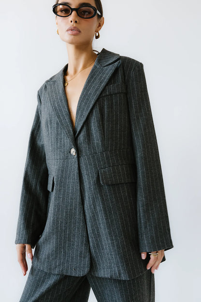 Joey Pinstripe Blazer