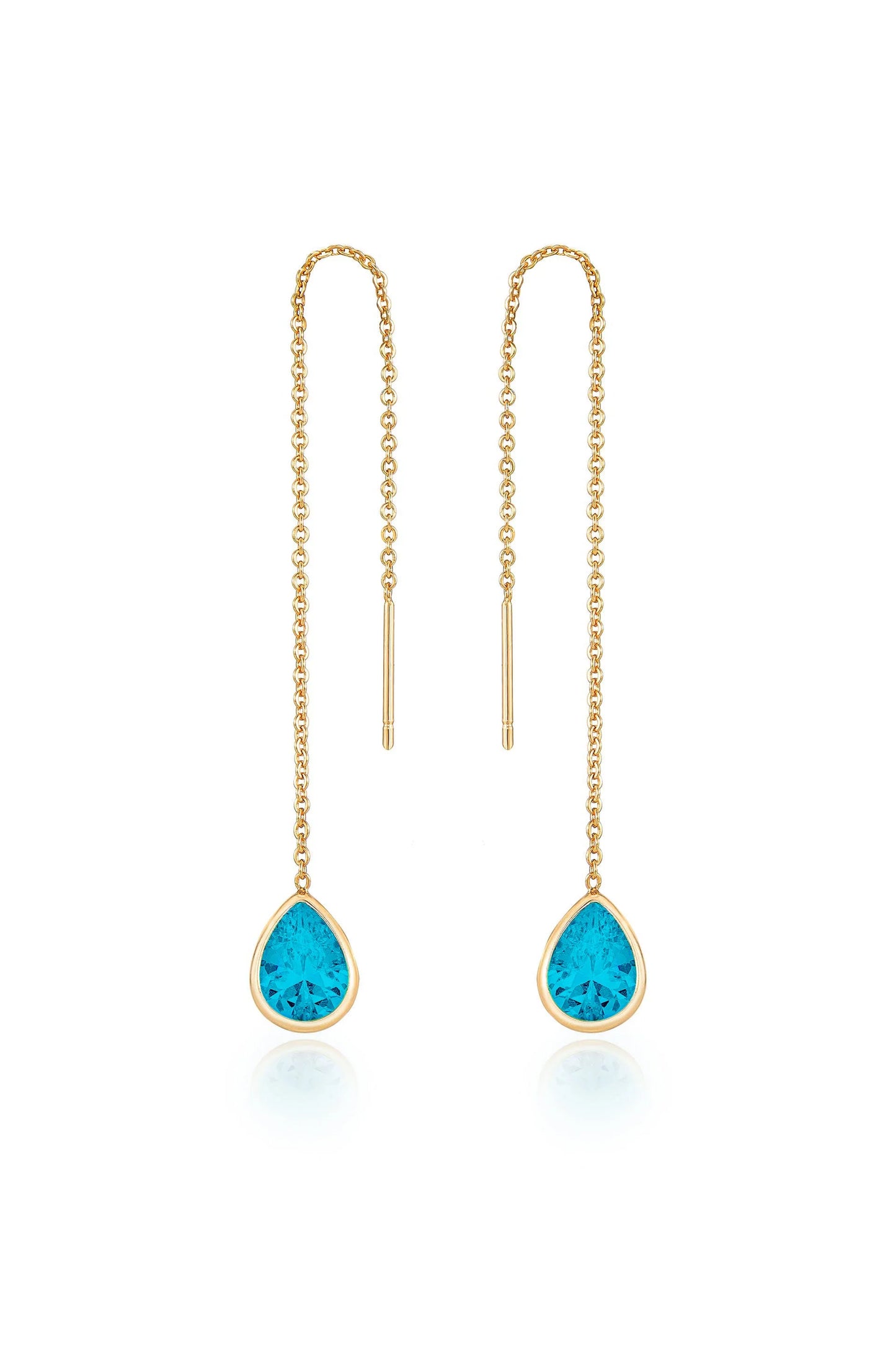 Barely There Chain and Crystal Dangle Earrings