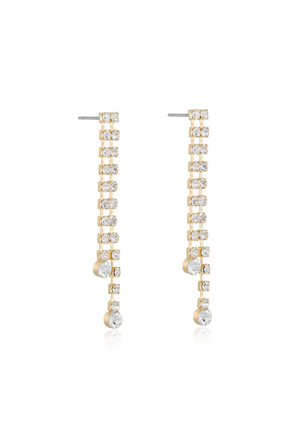 Crystal Sun Shower Dangle Earrings