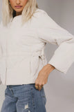 Zola Quilted Jacket in Bone FINAL SALE