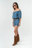 Marina Denim Romper