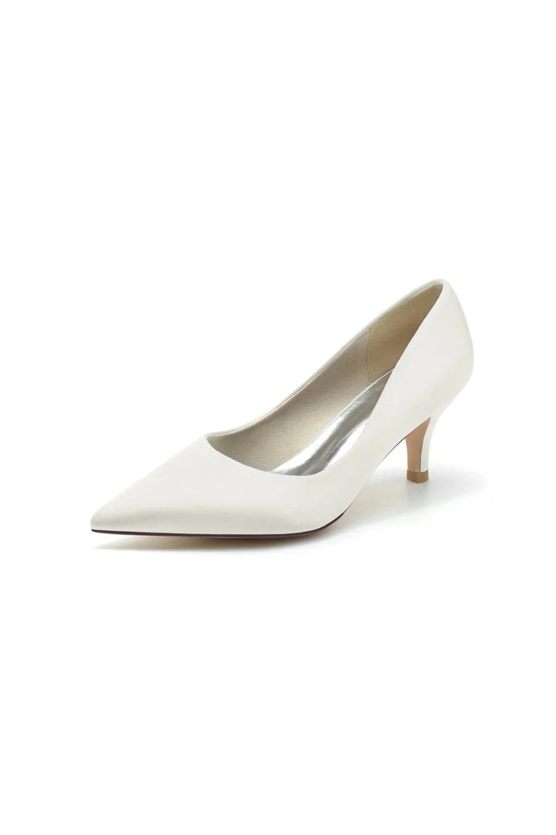 Simple Pointed Toe Kitten Heels