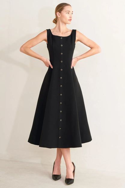 PARIS AFTER DARK MIDI DRESS
