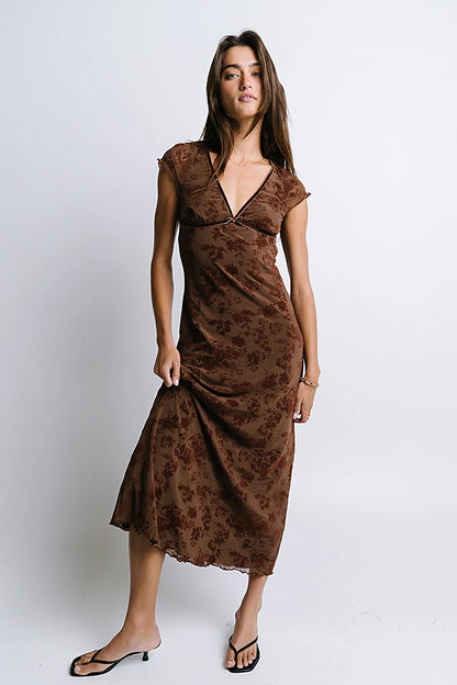 Maggie Floral Midi Dress FINAL SALE