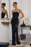 Shauna Gown Strapless Sequin Dress