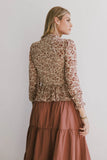 Vera Smocked Floral Blouse FINAL SALE