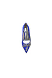 Cocktail Pointed Toe Crystal Satin High Heels