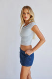 Tallulah Denim Micro Mini Skort