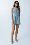 Elizabeth Floral Denim Mini Dress