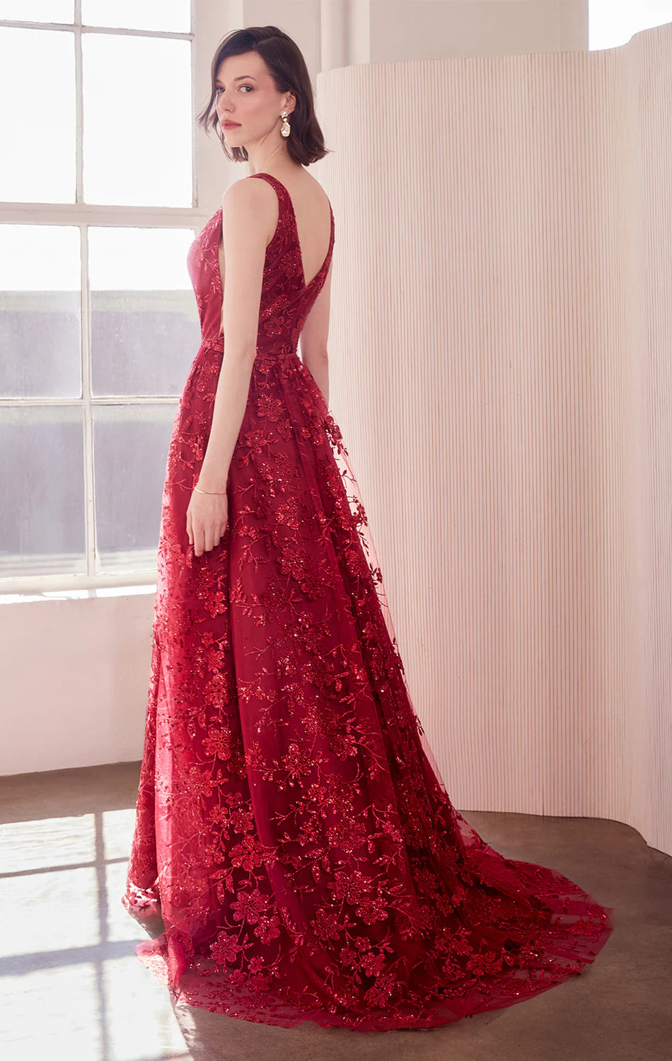 ARIELLE GLITTER TULLE GOWN