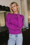 Madeline Knit Sweater in Purple