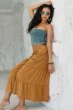 Asha Tiered Pants in Camel