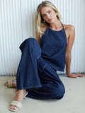 June Open Back Halter Top