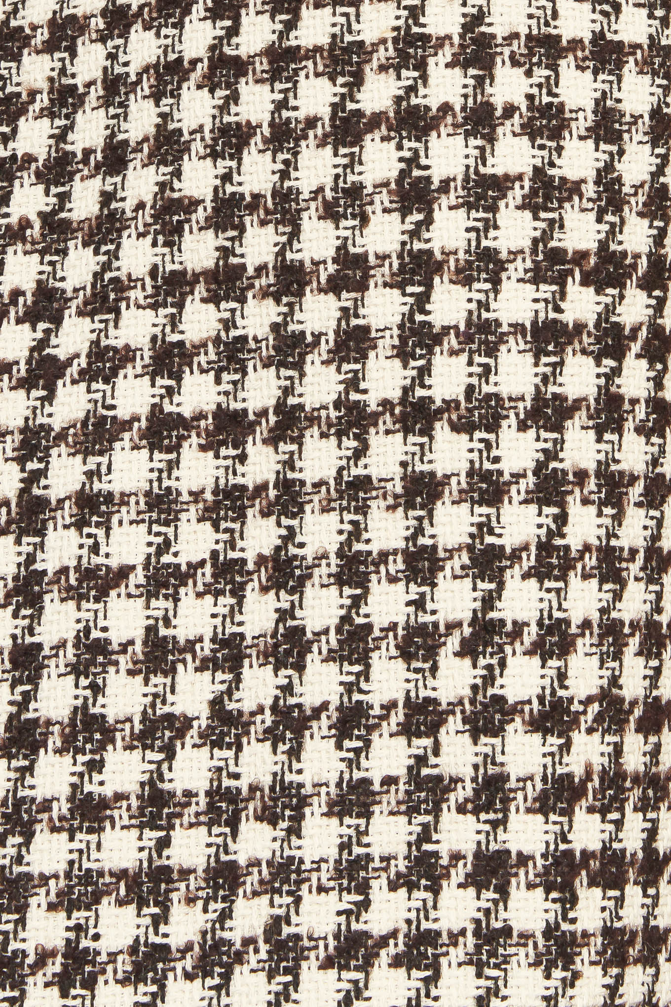 ELEGANT CHECK BROWN TWEED MINI DRESS