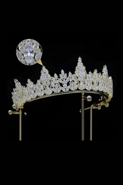 Silver Zirconia Bridal Tiara