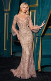 LEIGHTON GOWN LONG SLEEVE MERMAID GOWN