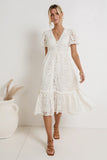 Rowan Lace Dress in White FINAL SALE